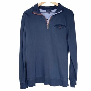 Thomas Parker Navy Blue Quarter Zip size Large